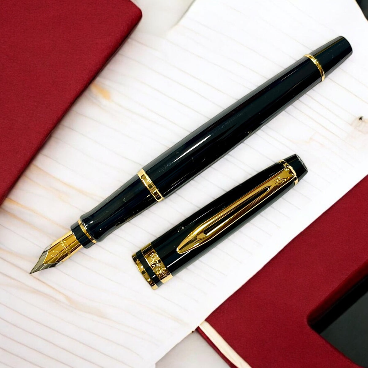 Waterman Expert Mars Black GT Fountain Pen - Main Image