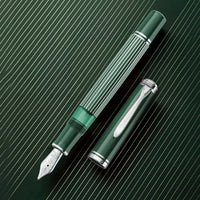 Metal Striped Green