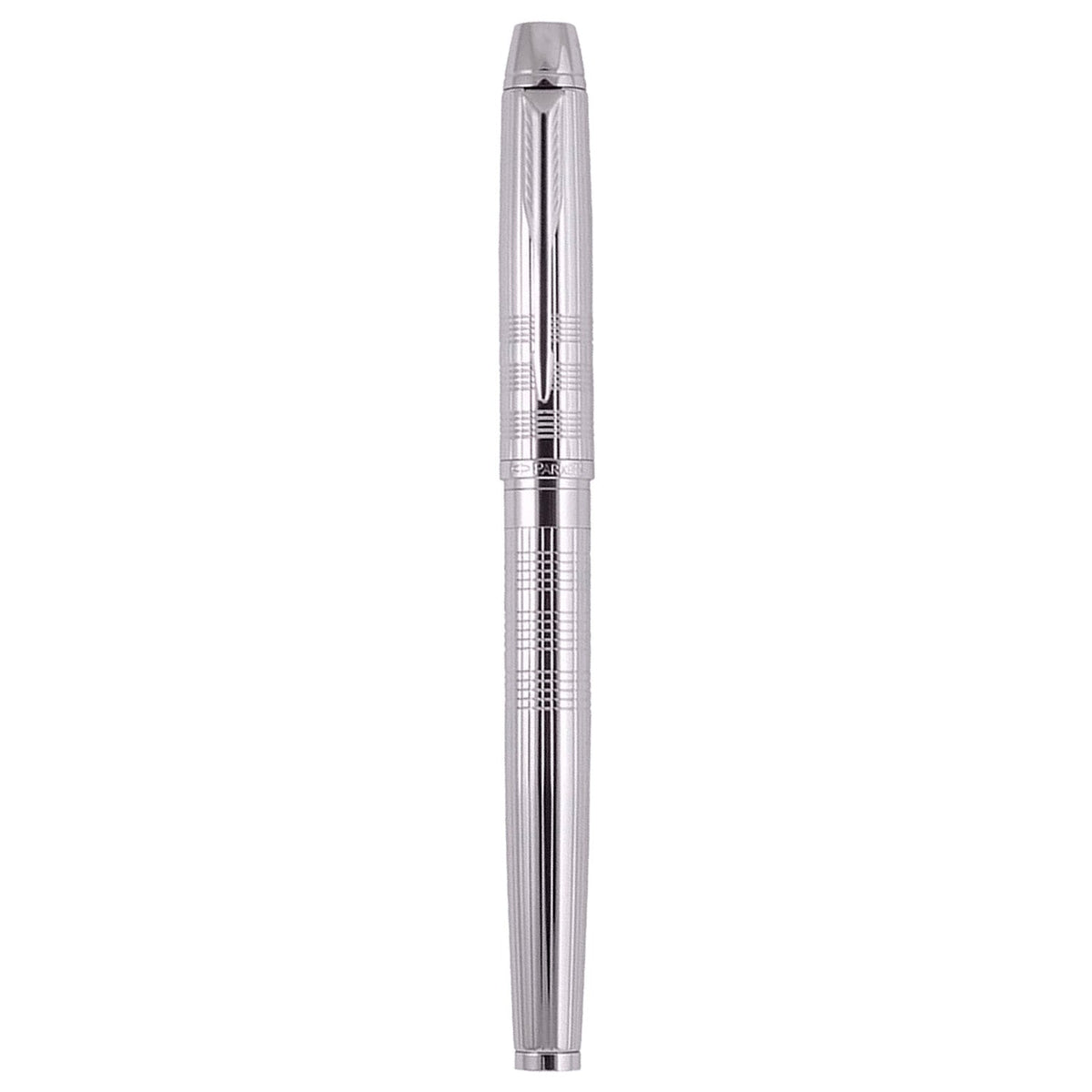 Parker Premium Odyssey Shiny Chrome Chiselled CT Fountain Pen