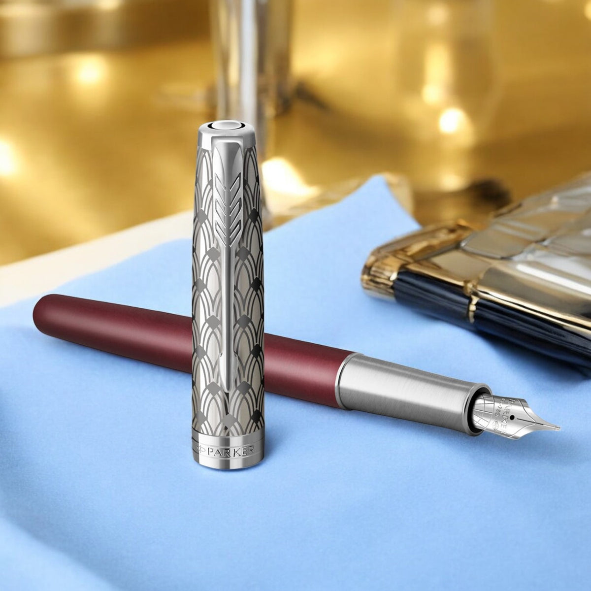 Parker Premium Sonnet Metal Red Lacquer CT Fountain Pen