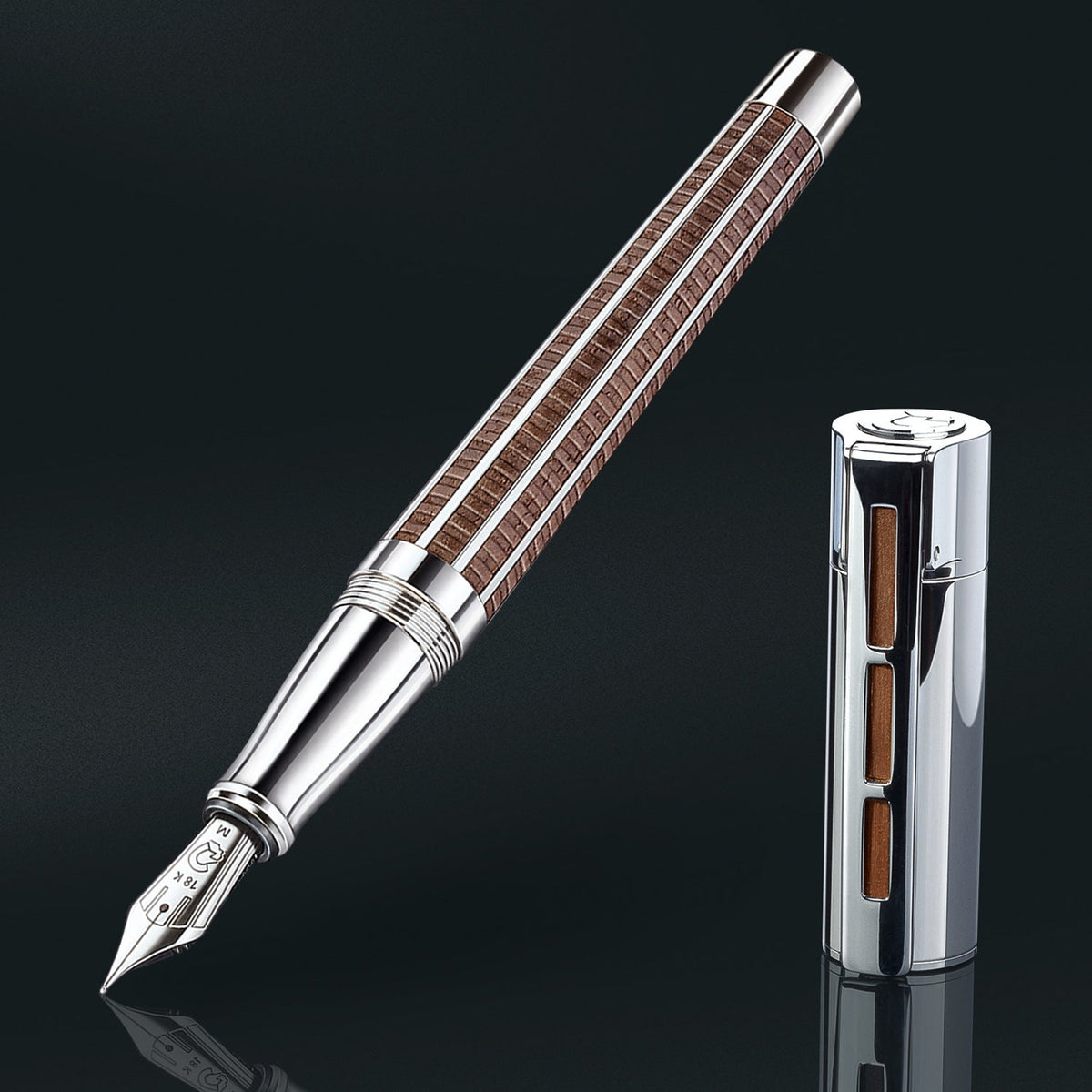 Staedtler Premium Princeps Walnut Wood CT Fountain Pen