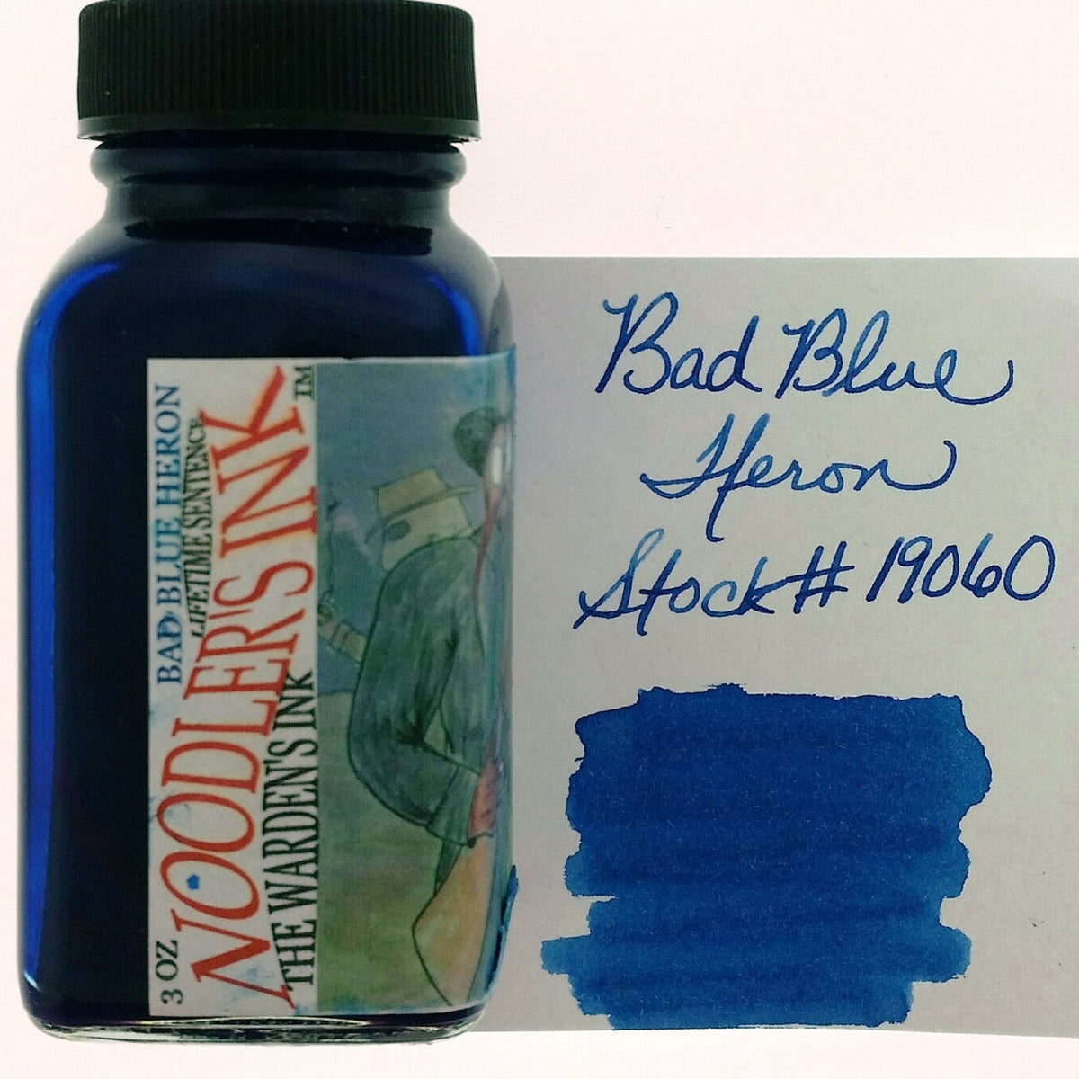 Noodler's Ink Bottle (Bad Blue Heron 88 ML) 19060