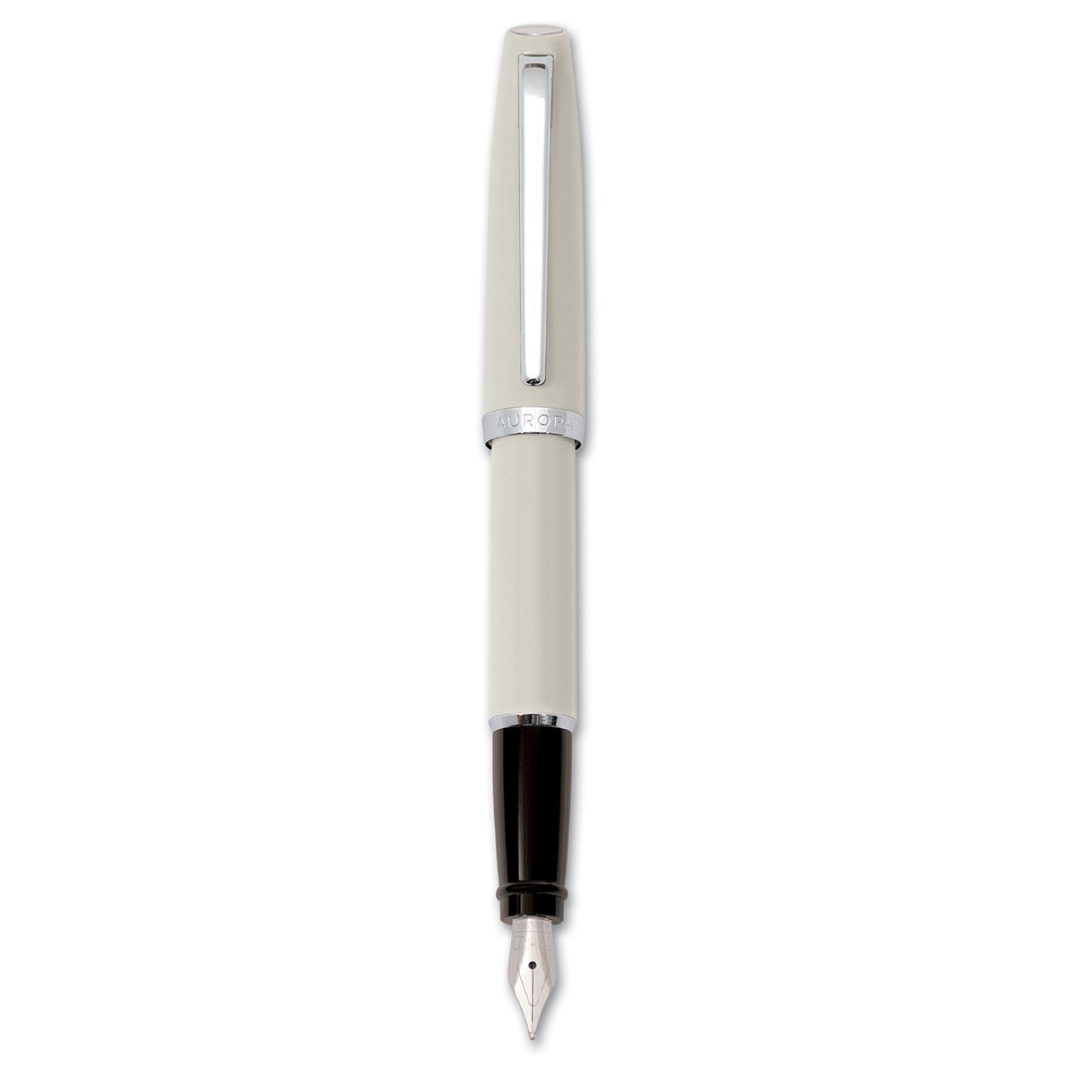 Aurora Style Resin Matt: Penna Stilografica In Resina Nera Opaca Con Finiture Oro Rosa, Pennino M - Confezione Regalo