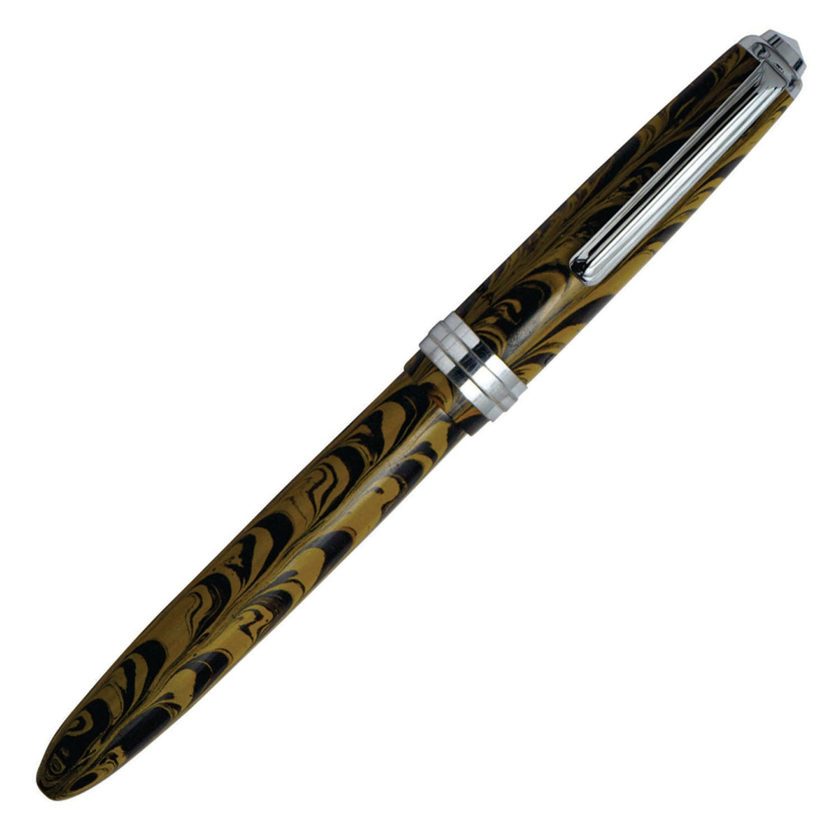 Click Falcon Ebonite Yellow/Black Fountain Pen CLK130090EYBK