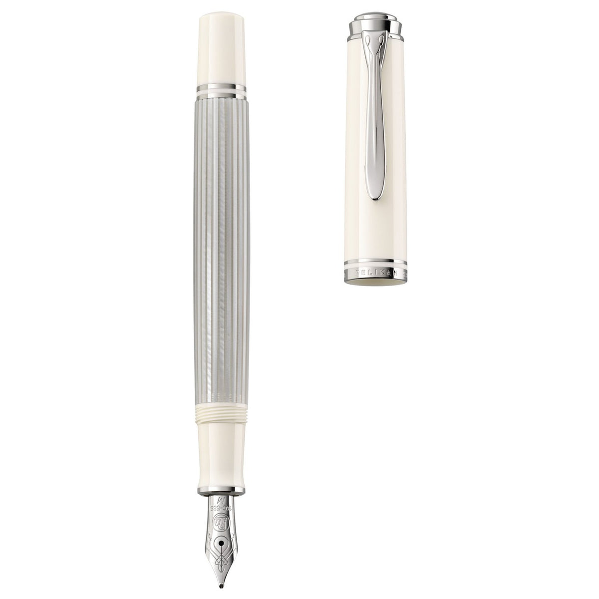 Pelikan Souveran M405 Silver/White Fountain Pen | Germany
