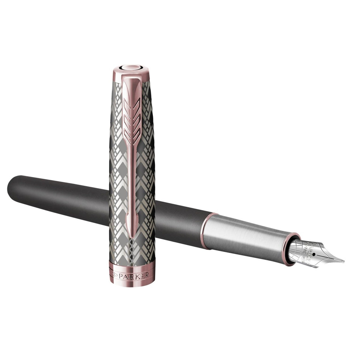 Parker Premium Sonnet Metal & Grey Lacquer CT Fountain Pen