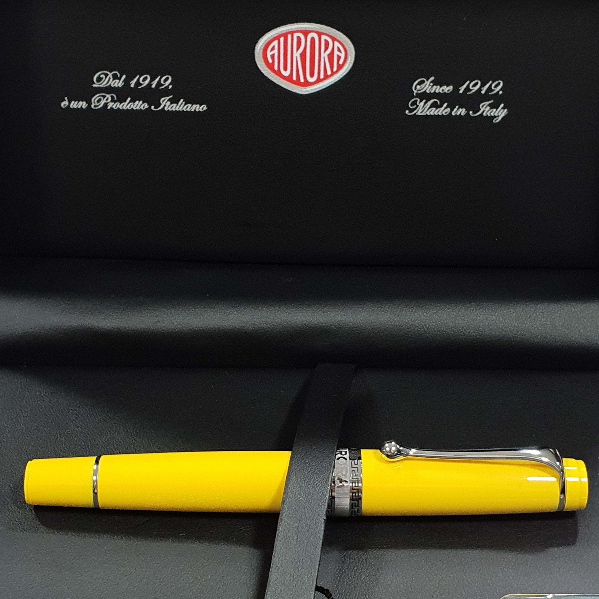 Aurora Optima Flex Yellow Fountain Pen 997-GI (Limited Edition)