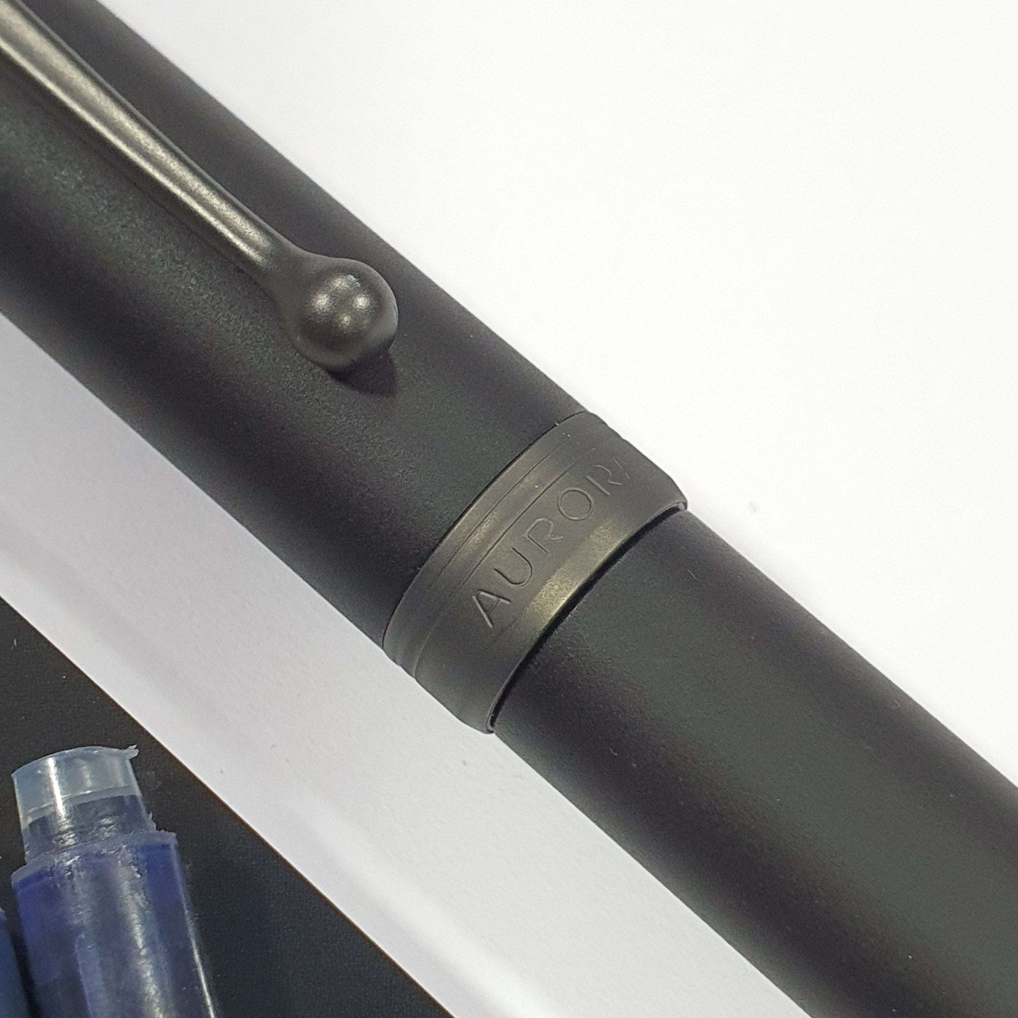 Aurora Talentum Black 14K Gold Ruthenium Trim Fountain Pen