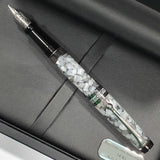 Aurora Optima Black Pearl 14K Gold CT Fountain Pen 996-CG