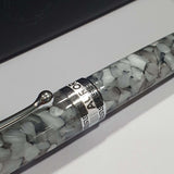Aurora Optima Black Pearl 14K Gold CT Fountain Pen 996-CG