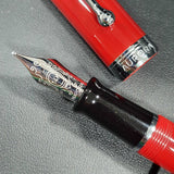 Aurora Talentum Red 14K Gold CT Fountain Pen D11-R