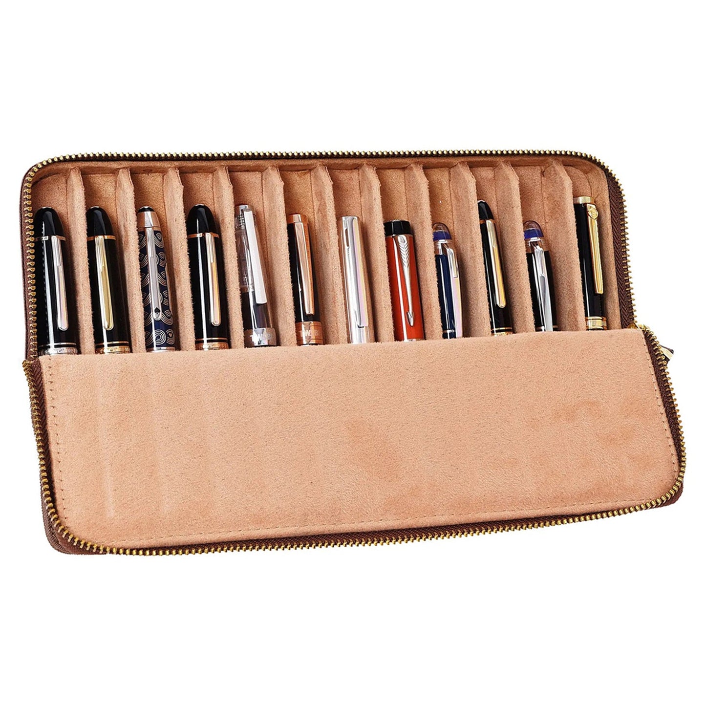 Arista Leather Twelve Pen Case (Brown) AE012BWN