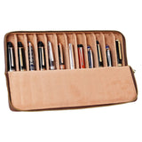 Arista Leather Twelve Pen Case (Brown) AE012BWN