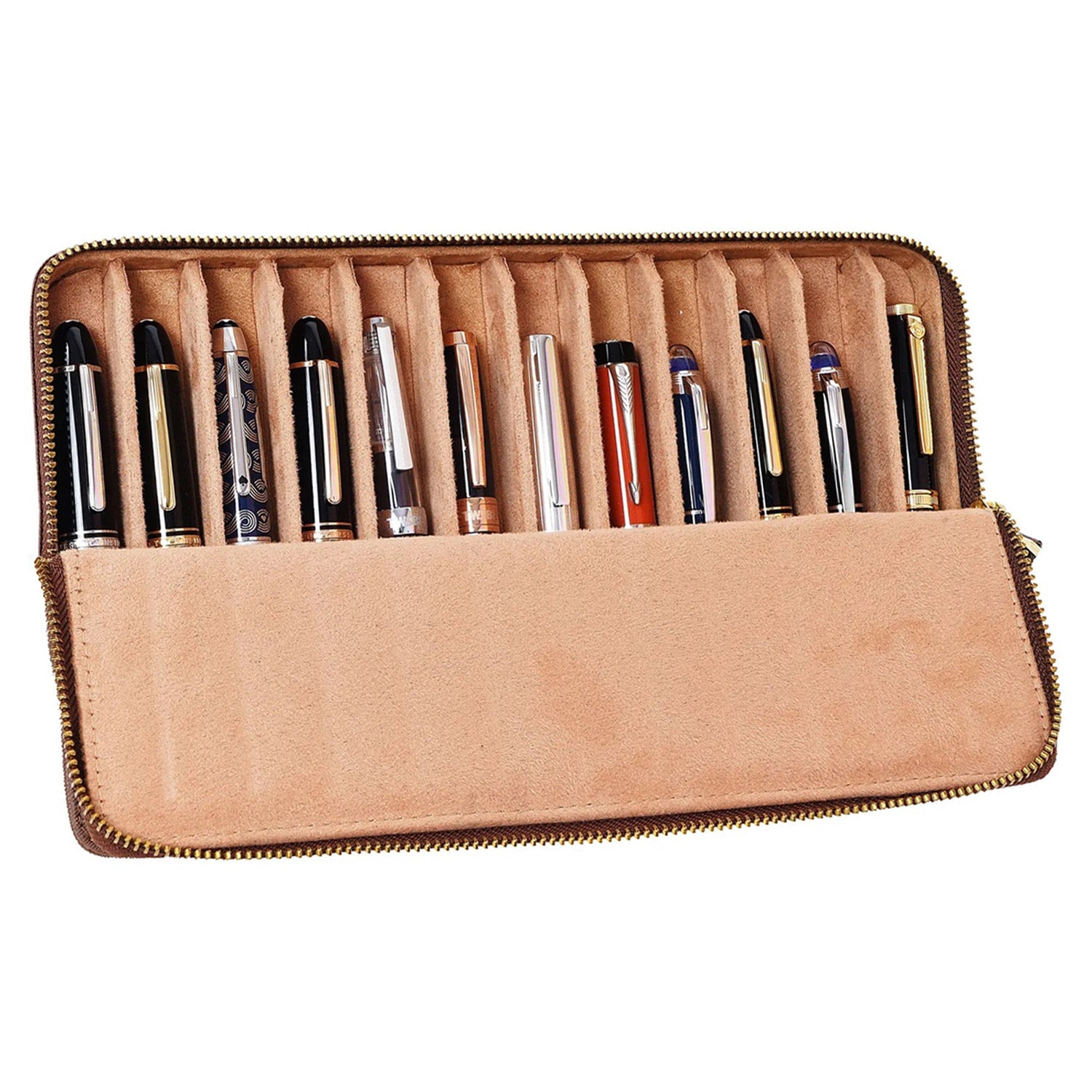 Arista Leather Twelve Pen Case (Brown) AE012BWN