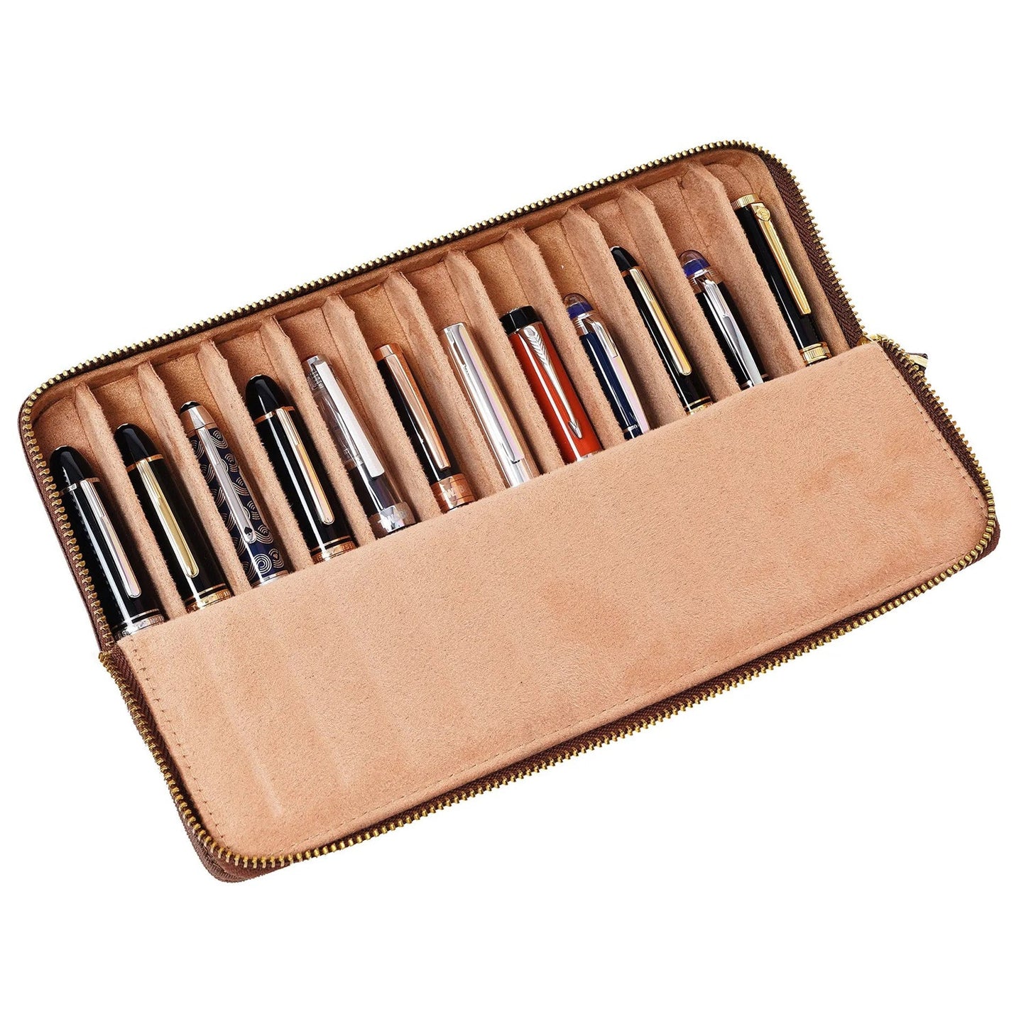 Arista Leather Twelve Pen Case (Brown) AE012BWN