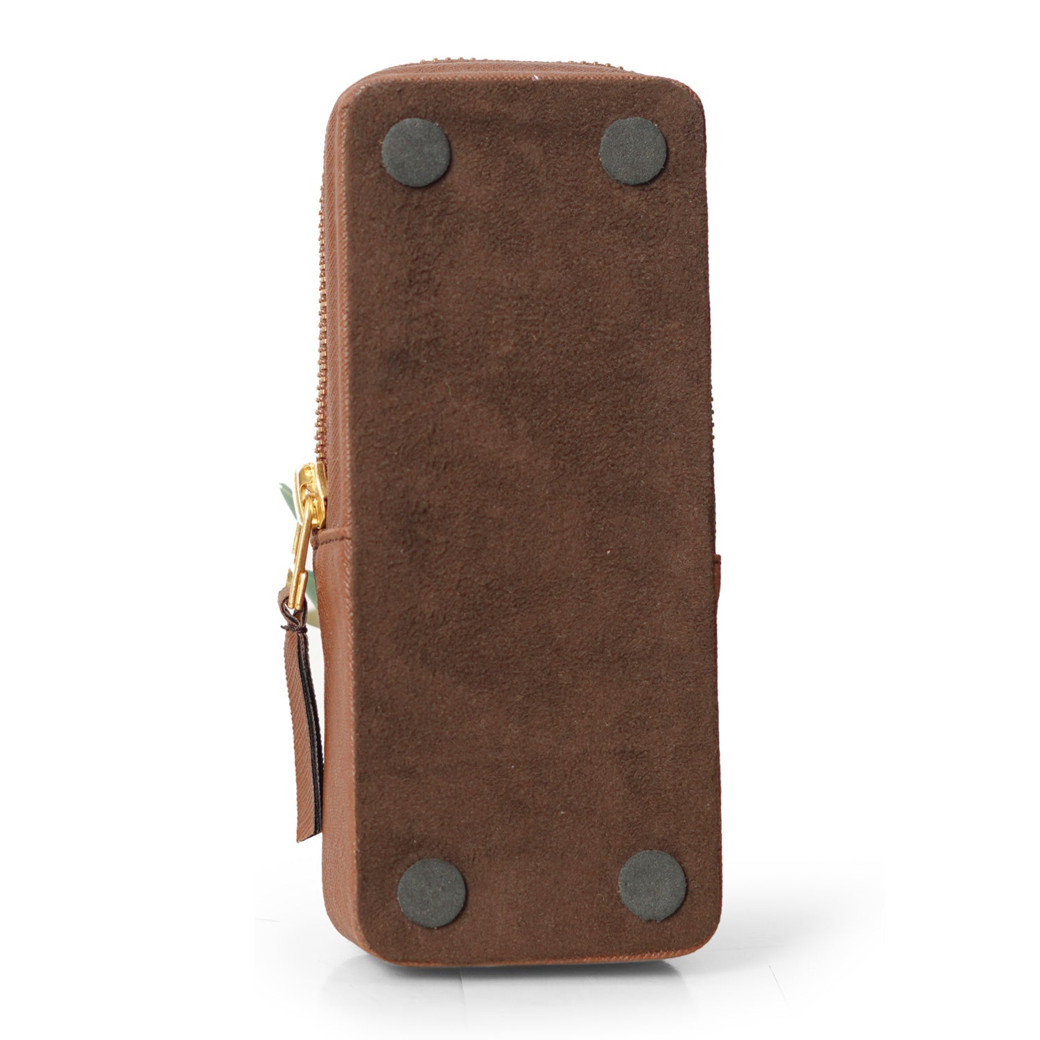 Arista Leather Three Pen Case (Brown) AE003BRW