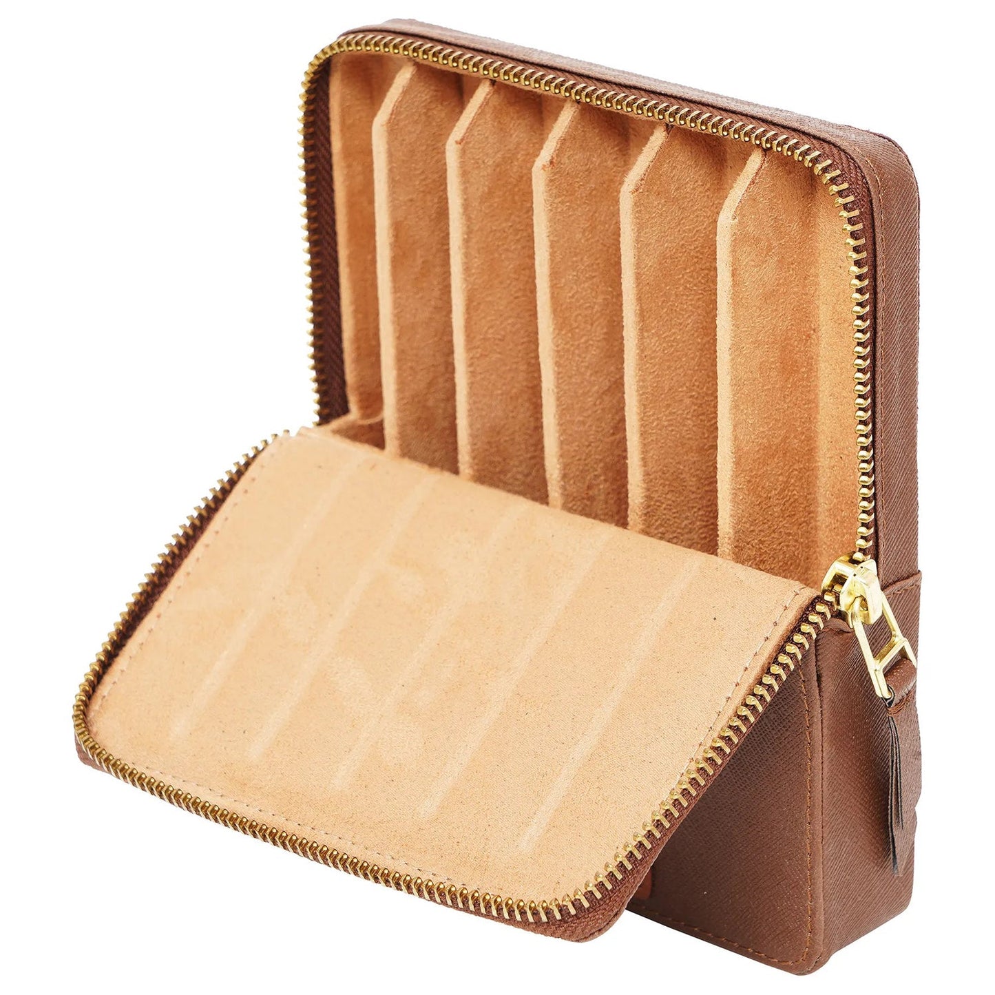 Arista Leather Six Pen Case (Brown) AE006BWN