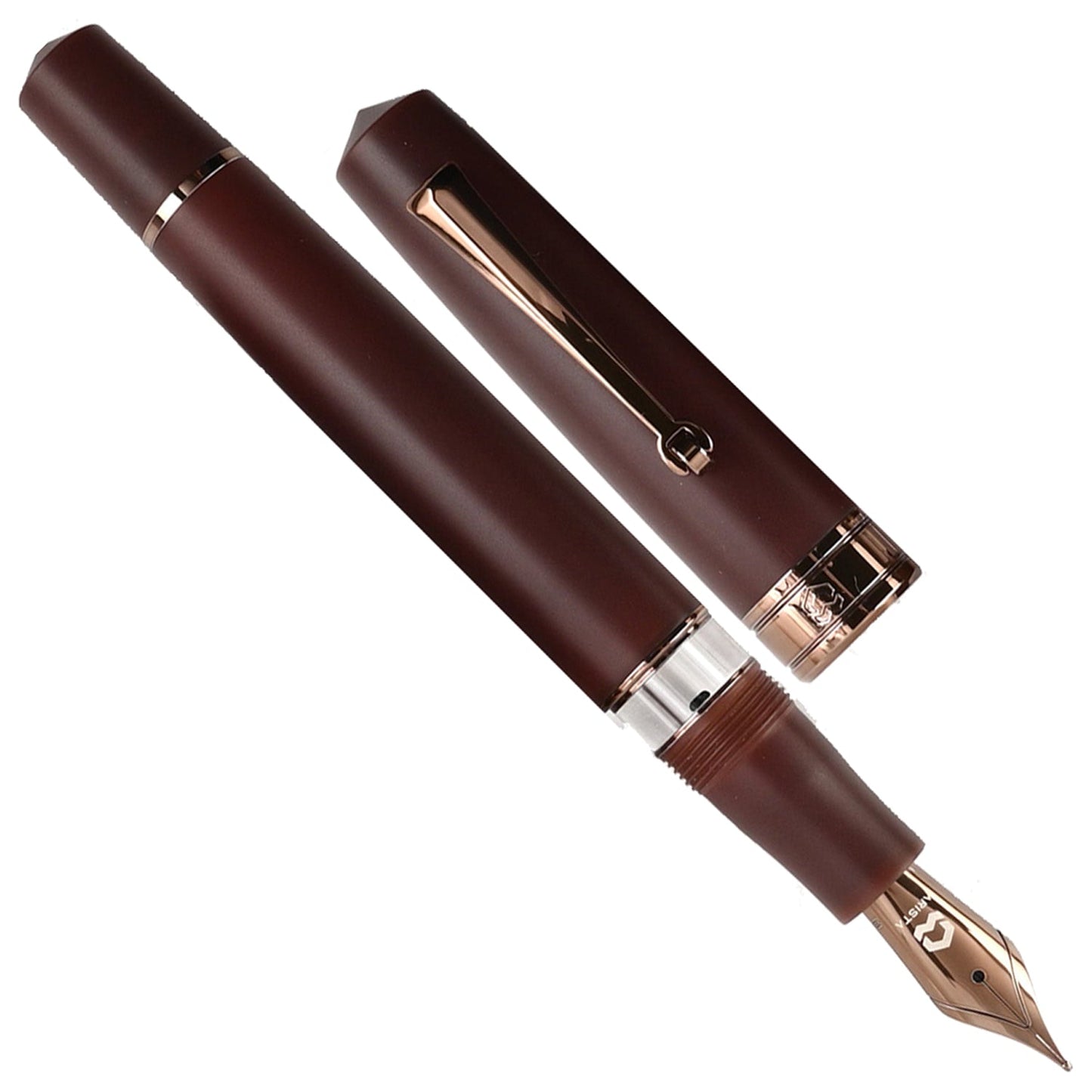 Arista One Chocolate Brown PVD Fountain Pen