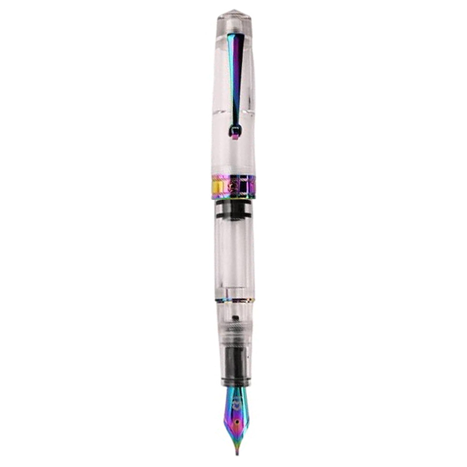 Arista One Clear Rainbow PVD Fountain Pen