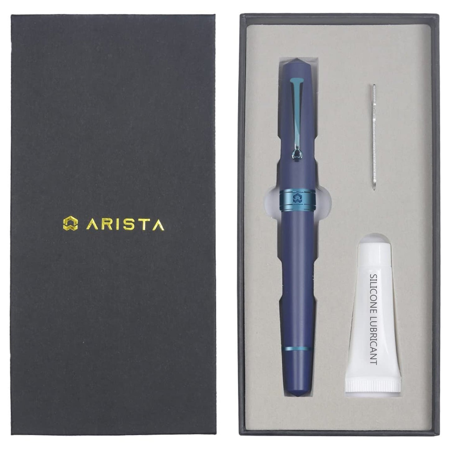 Arista One Navy Blue PVD Fountain Pen