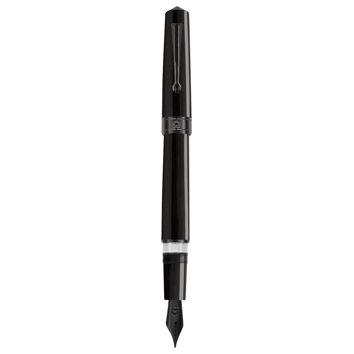 Arista One Shiny Black PVD Fountain Pen
