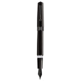 Arista One Shiny Black PVD Fountain Pen