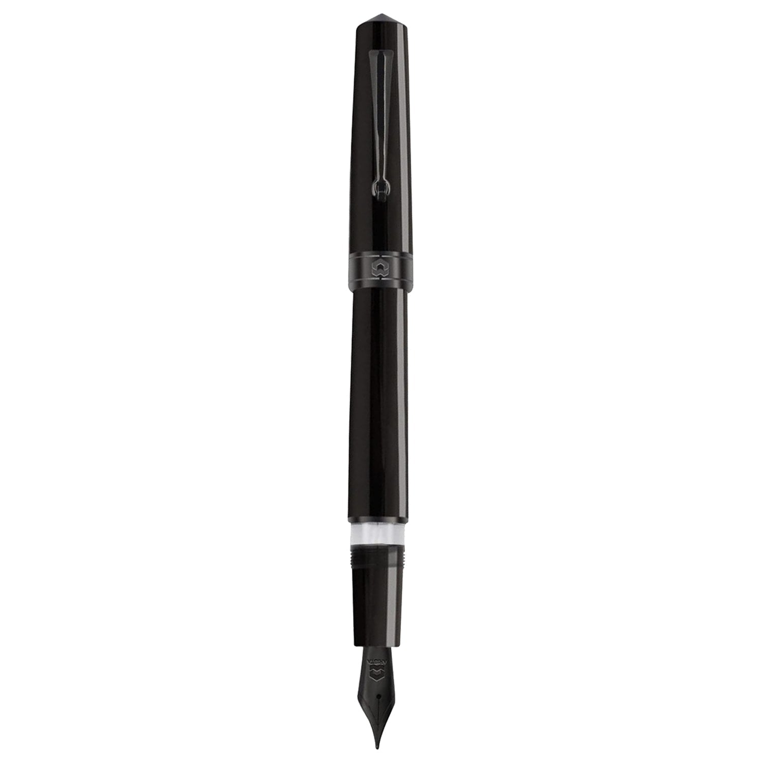 Arista One Shiny Black PVD Fountain Pen