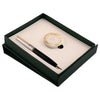 Arista Switch Black Chrome GT Ballpoint Pen + Table Clock Gift Set AE0175CL