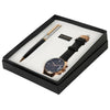 Arista Switch Black Chrome GT Ballpoint Pen + Watch Gift Set AE0175WA