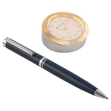 Arista Switch Matt Blue CT Ballpoint Pen + Table Clock Gift Set AE0139CL