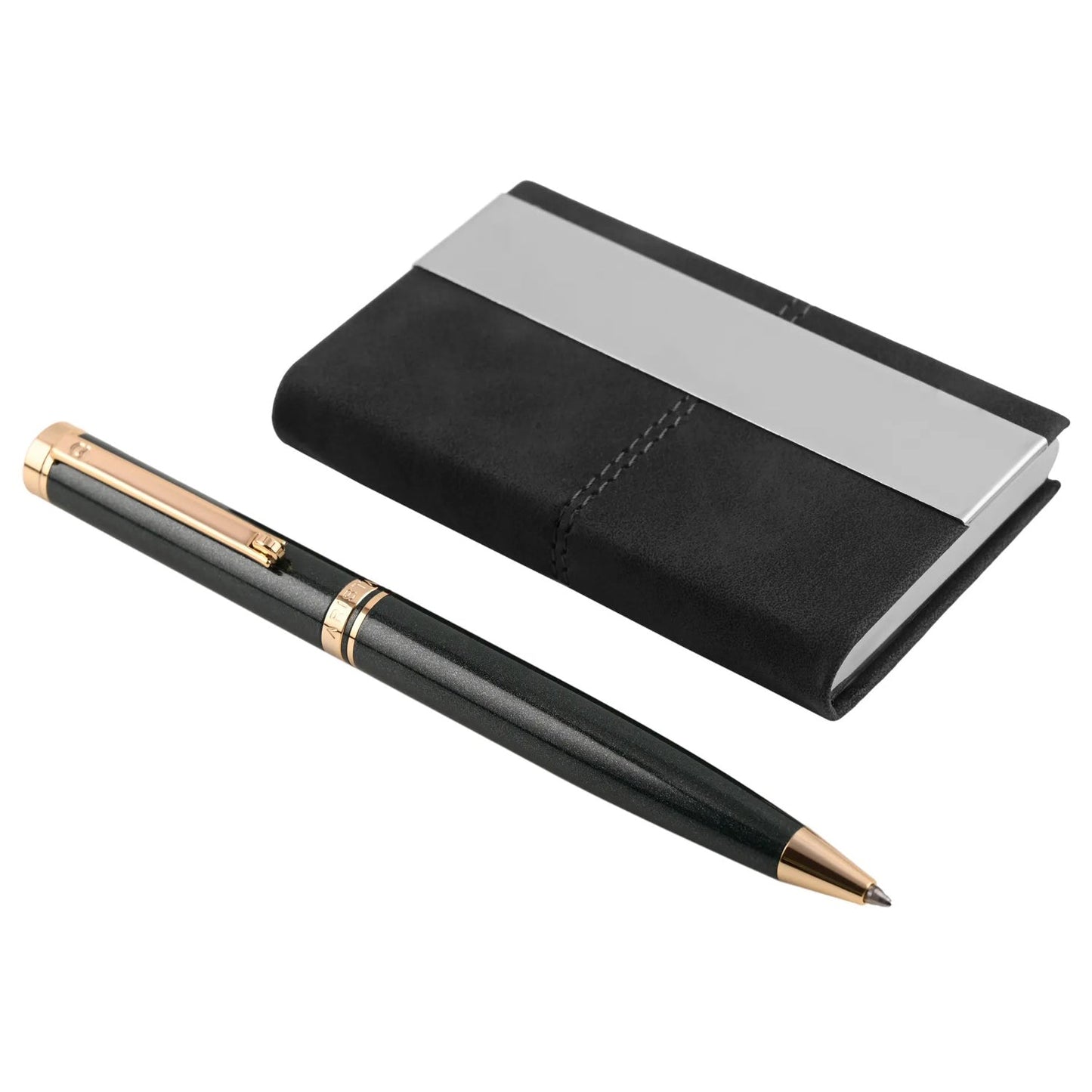 Arista Switch Pearl Green GT Ballpoint Pen + Card Holder Gift Set AE0132CH