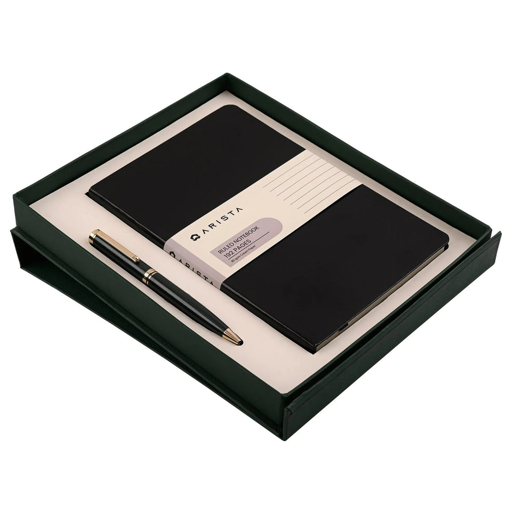 Arista Switch Pearl Green GT Ballpoint Pen + Notebook Gift Set AE0132NB