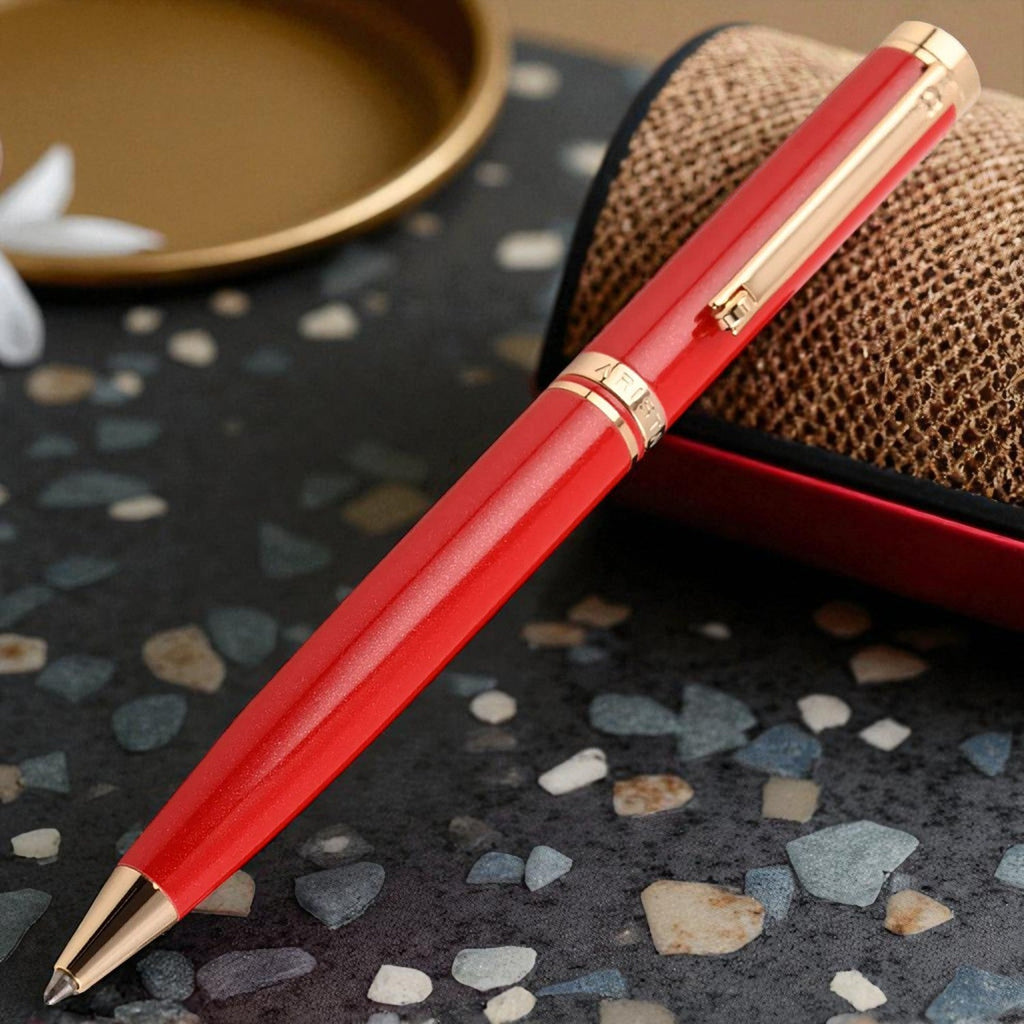 Arista Switch Pearl Red GT Ballpoint Pen AE0131