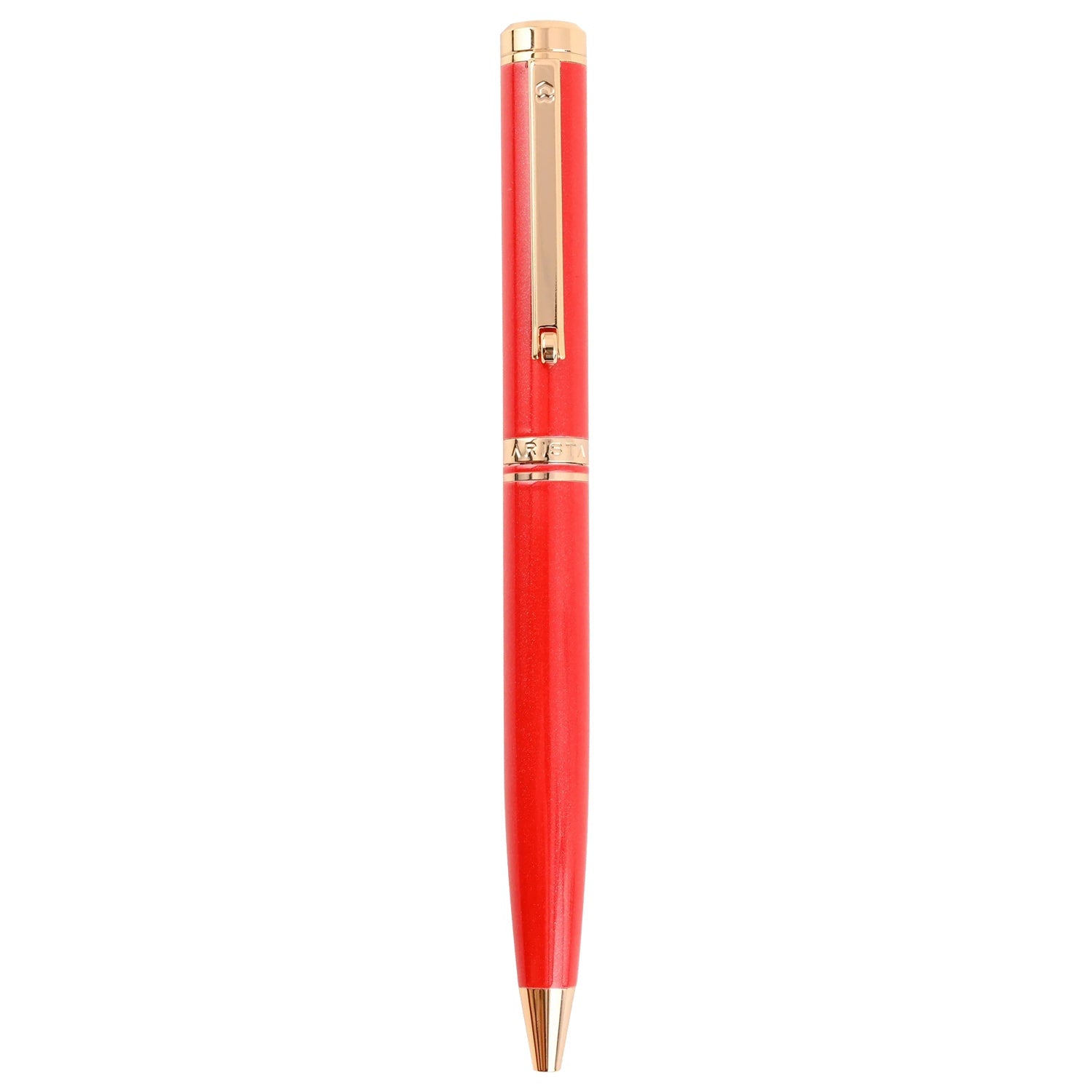 Arista Switch Pearl Red GT Ballpoint Pen + Table Clock Gift Set AE0131CL