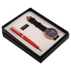 Arista Switch Pearl Red GT Ballpoint Pen + Watch Gift Set AE0131WA