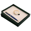 Arista Switch Sapphire Blue GT Ballpoint Pen + Table Clock Gift Set AE0138CL