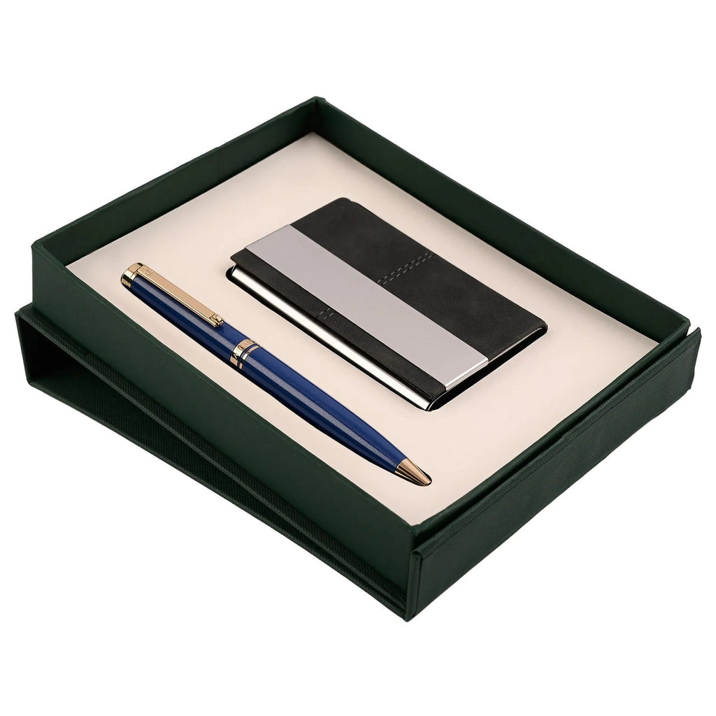 Arista Switch Sapphire Blue GT Ballpoint Pen + Card Holder Gift Set AE0138CH