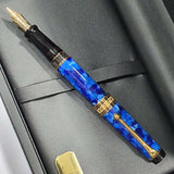 Aurora Optima Cobalt Blue 14K Gold GT Fountain Pen