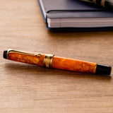 Aurora Optima Orange 14K Gold GT Fountain Pen