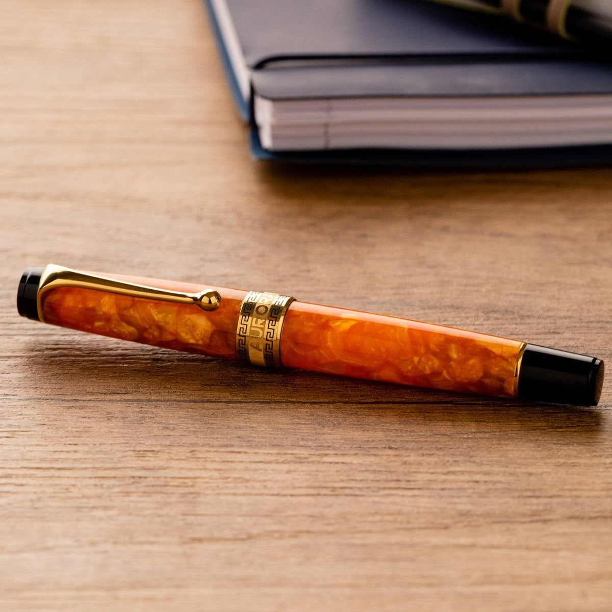 Aurora Optima Orange 14K Gold GT Fountain Pen