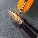 Aurora Optima Orange 14K Gold GT Fountain Pen
