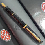 Aurora Style Resin Black GT Fountain Pen E12-DN