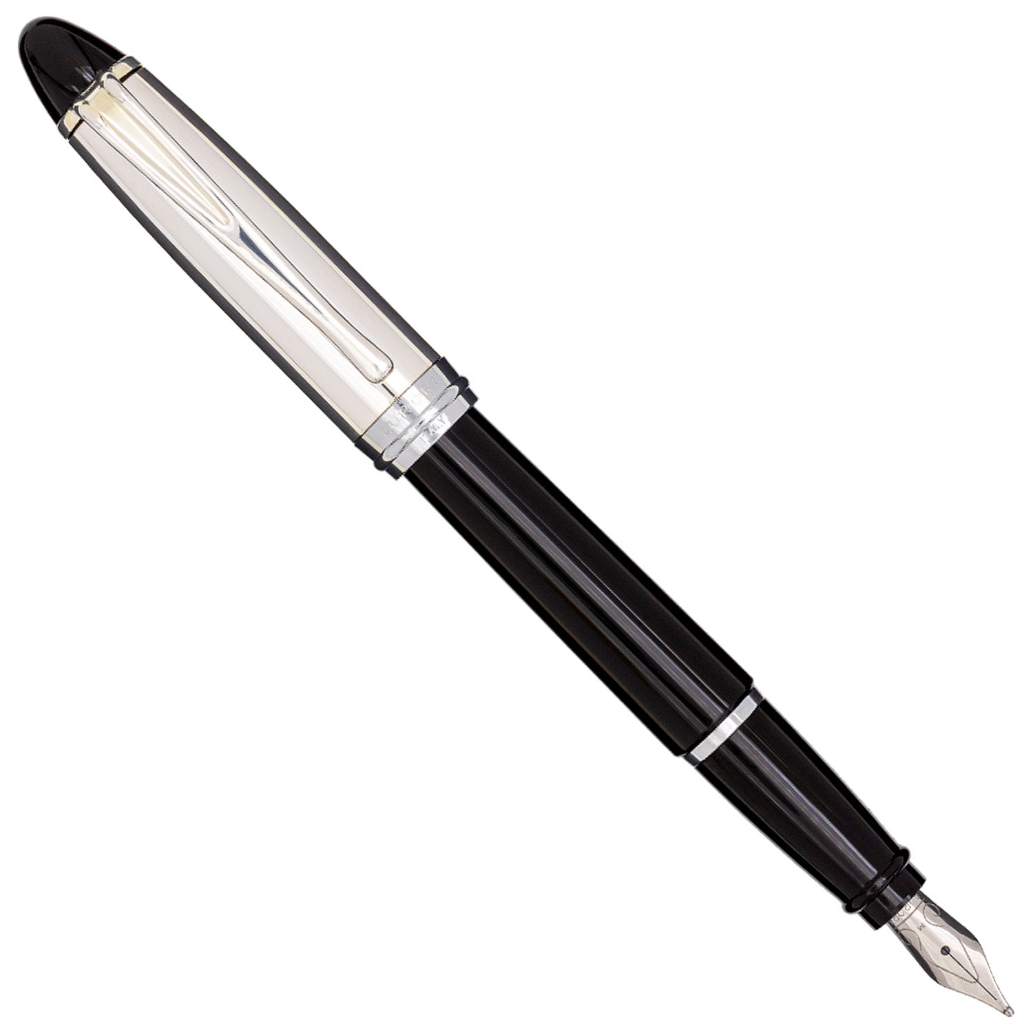 Aurora Ipsilon Argento Black CT Fountain Pen