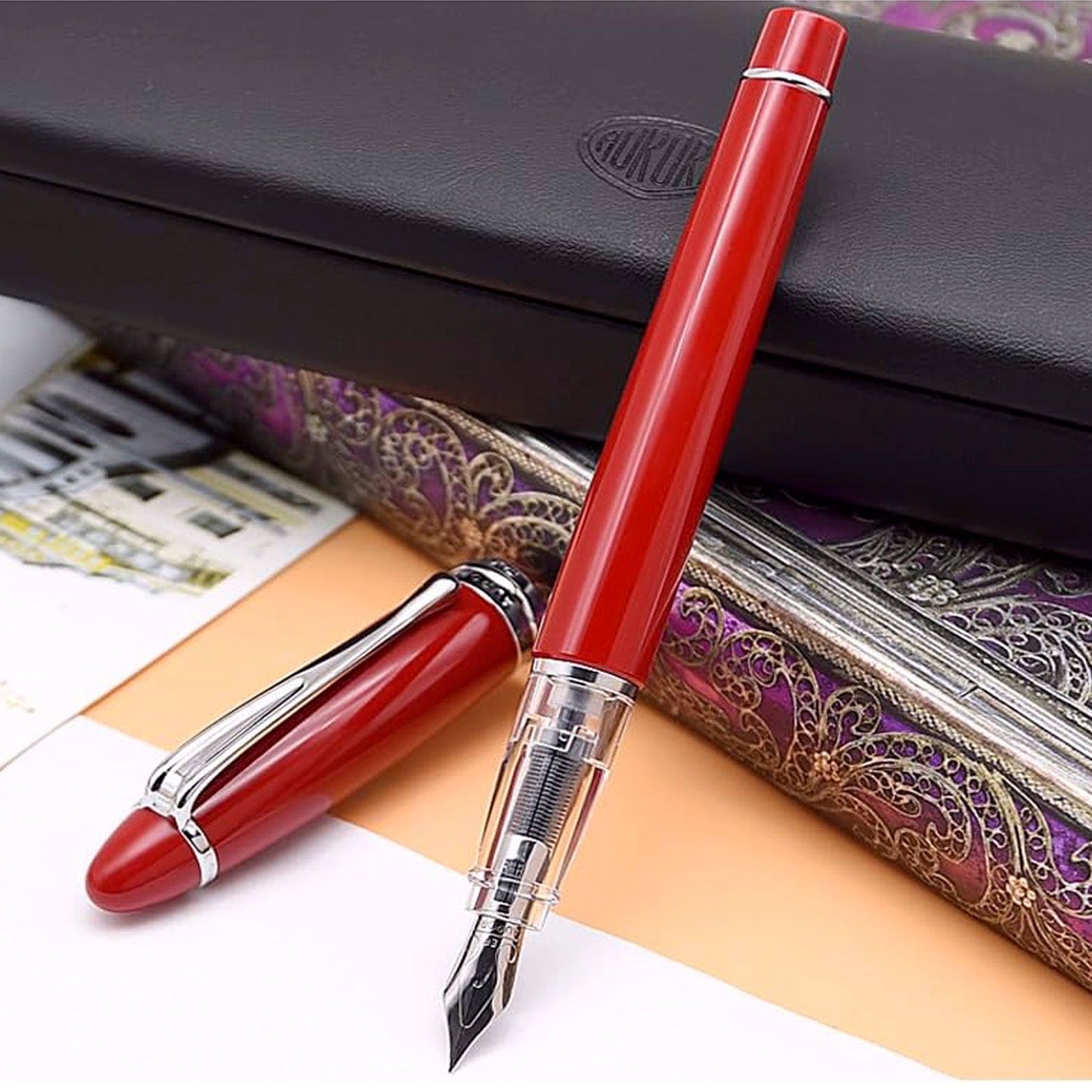 Aurora Ipsilon Demo Red CT Fountain Pen
