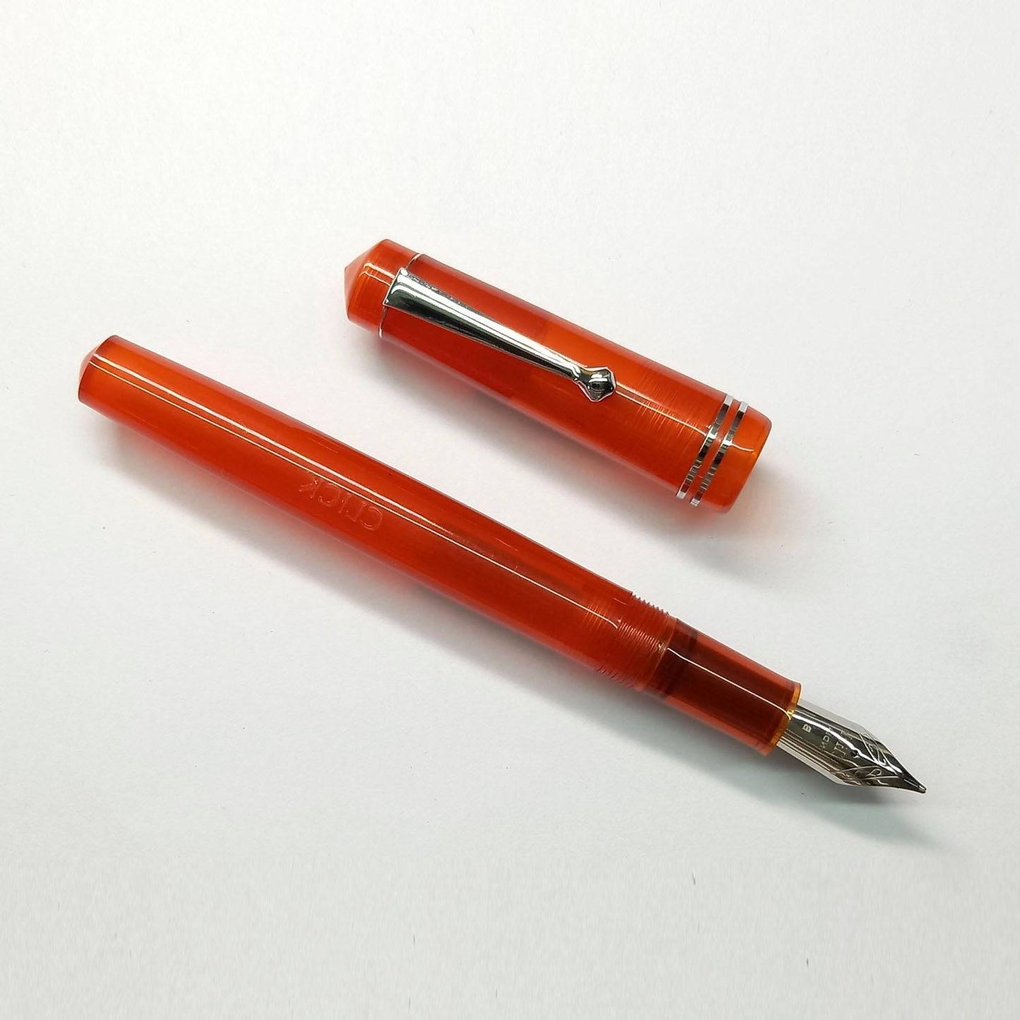 Click Aristocrat Demo Amber CT Fountain Pen (EF) CLK1300DA-EF