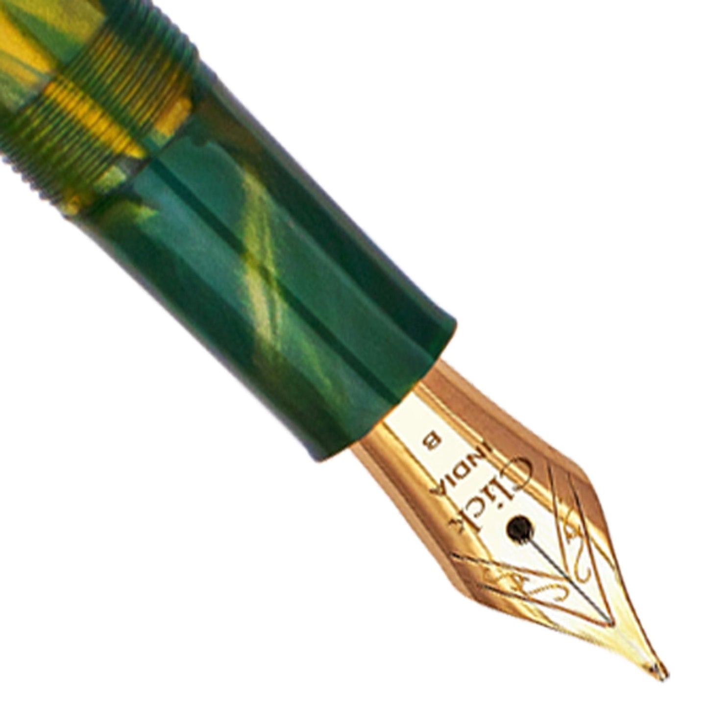 Click Aristocrat Marble Green GT Fountain Pen CLK1250MG