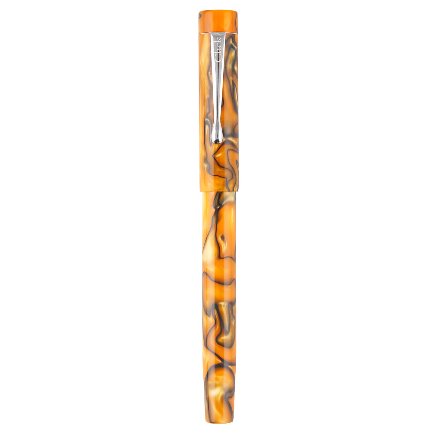 Click Century Acrylic Orange Black CT Fountain Pen CLK130070ORBK