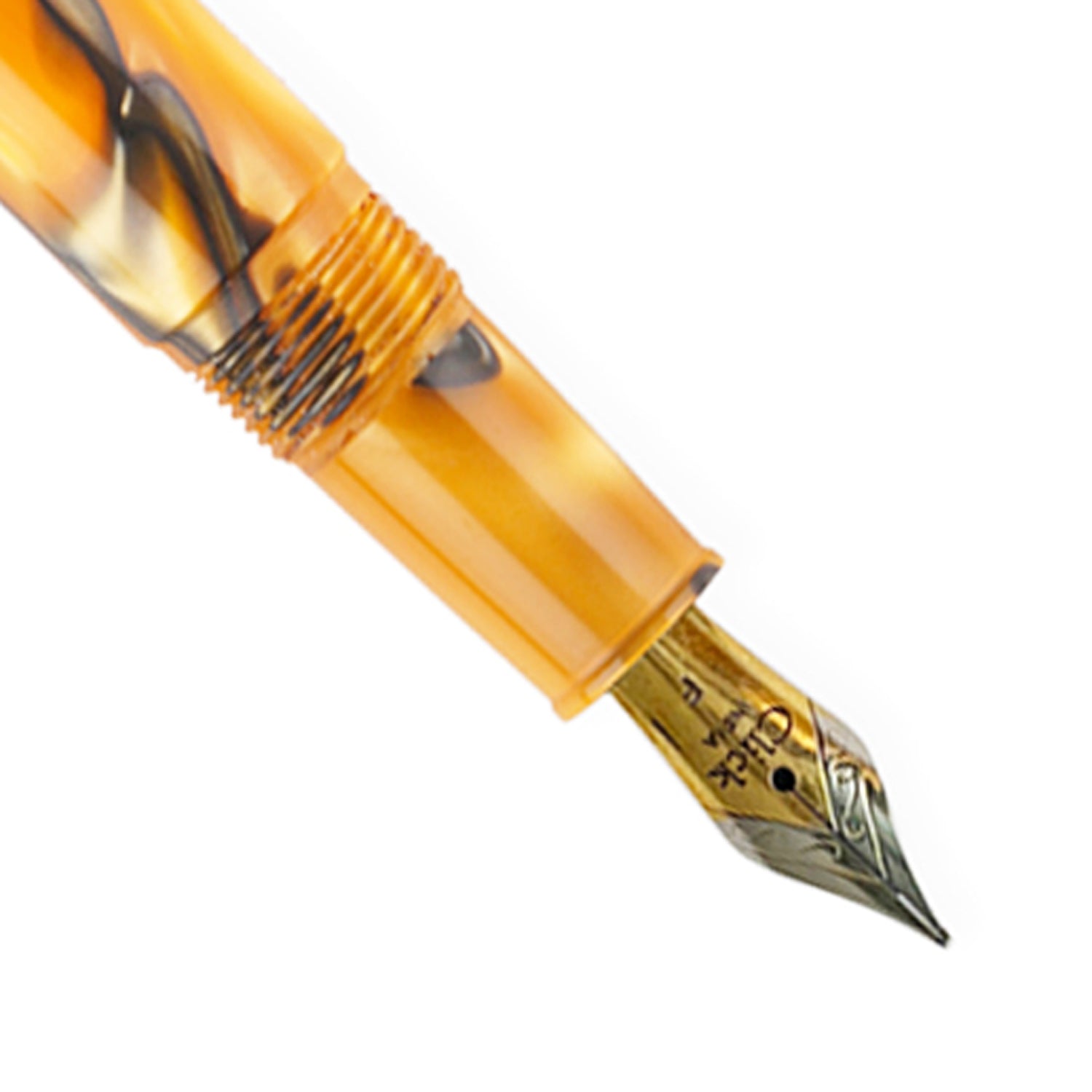 Click Century Acrylic Orange Black CT Fountain Pen CLK130070ORBK