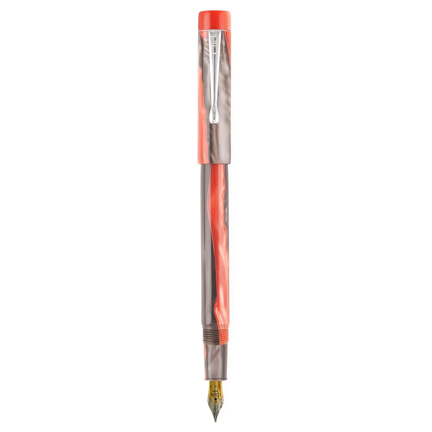 Click Century Acrylic Red Black CT Fountain Pen CLK130070RBK