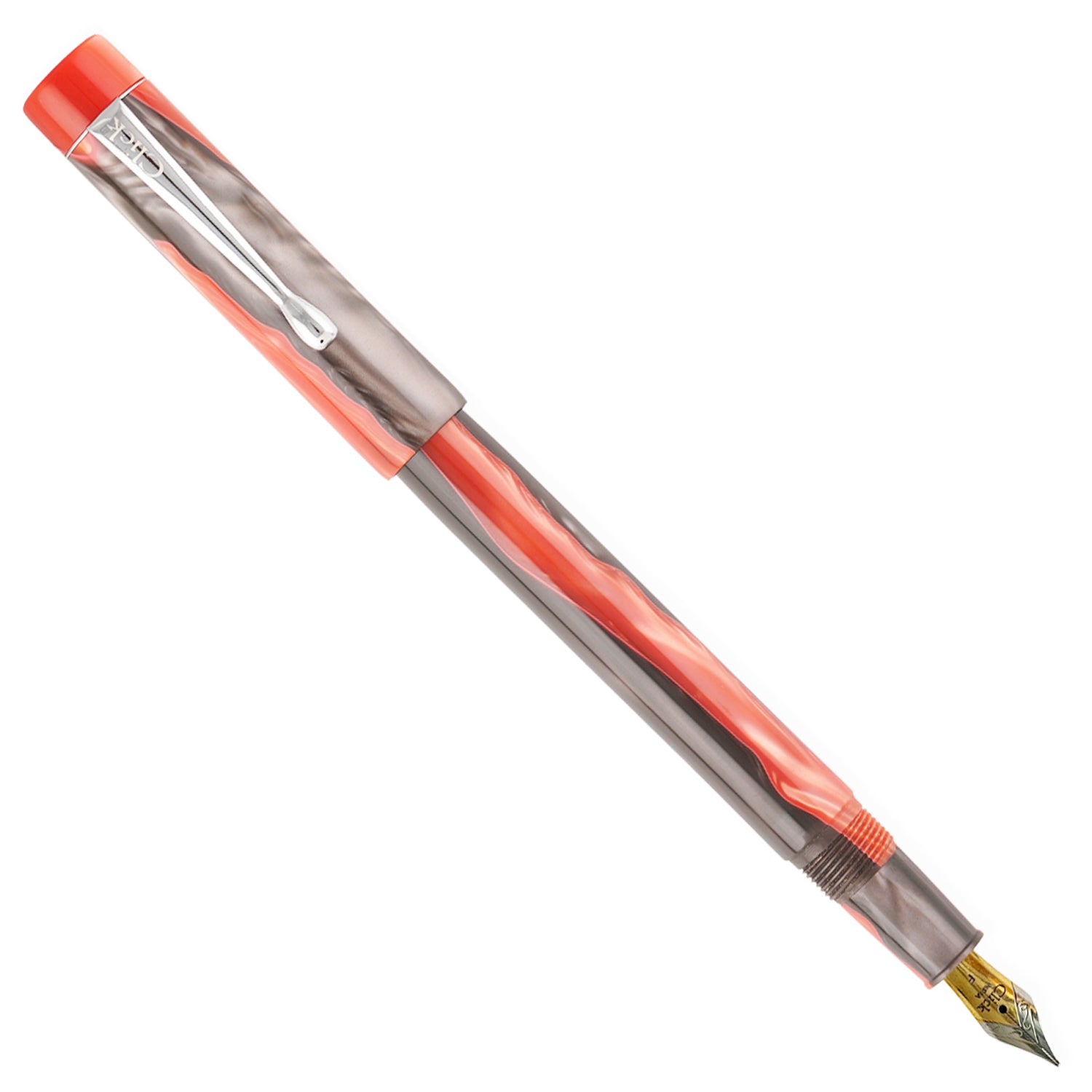 Click Century Acrylic Red Black CT Fountain Pen CLK130070RBK